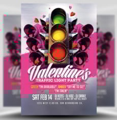 Valentine’s Traffic Light Flyer 2