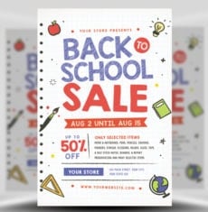 Back to School Sale Flyer V2