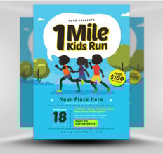 6 Design Inspiration Tips For When You're Feeling Uninspired | Kids Run Flyer | FlyerHeroes.com