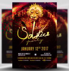 Solstice Party Flyer 17