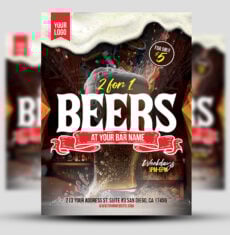 2 for 1 Beers Flyer 1
