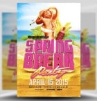 3D Spring Break Flyer