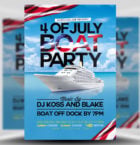 4TH of July Boat Party Flyer