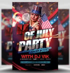 July 4th Flyer template