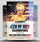 4th of July PSD Flyer Template