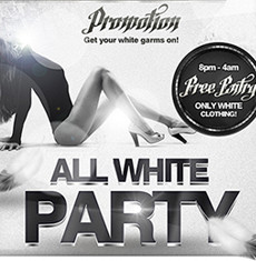All White Party Flyer Template
