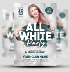 All White Party Flyer 1