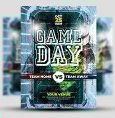 American Football Match Flyer 2