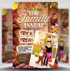 Annual Family Trick or Treat Flyer