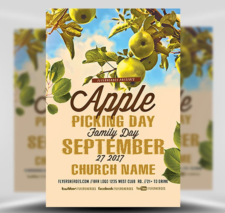 Church Community Apple Picking Flyer v1