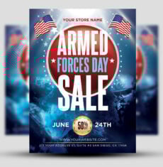 Armed Forces Day Sale Flyer 1