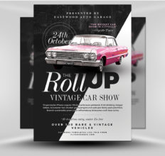 6 Design Inspiration Tips For When You're Feeling Uninspired | Vintage Car Show Flyer | FlyerHeroes.com