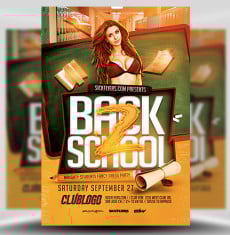 Back to School Party Flyer V2