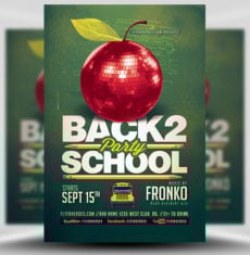 Back To School Party Flyer V6
