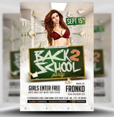 Back To School Party Flyer V9