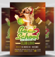 Back to School Party Flyer 2017-2
