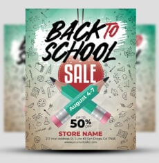 Back to School Sale Flyer 2