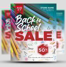 Back to School Sale Flyer 3