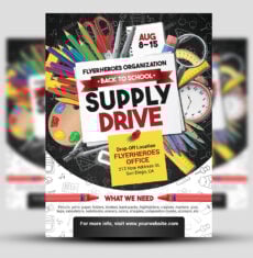 Back to School Supply Drive Flyer 1