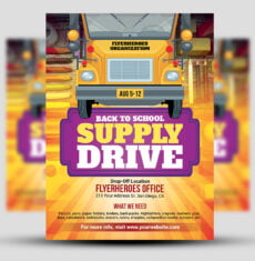 Back to School Supply Drive Flyer 2