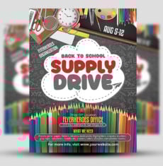 Back to School Supply Drive Flyer 3