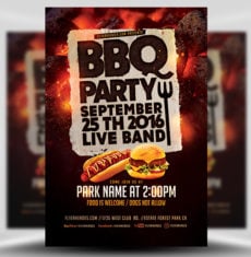 Sizzling BBQ Party Flyer
