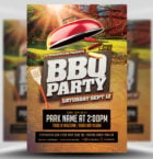 BBQ Party in the Park Flyer