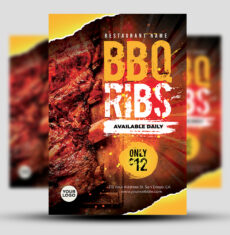 BBQ Restaurant Flyer 1