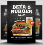 Beer and Burger Offer Flyer