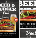 Beer and Burger Offer Flyer
