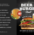 Beer and Burger Offer Flyer