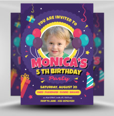 Kids Birthday Flyer v2
