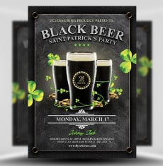 Black Beer Saint Patrick’s Day Flyer