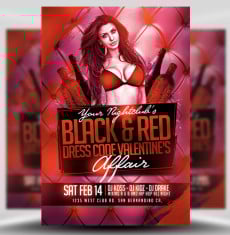 Valentine’s Day Black & Red Flyer