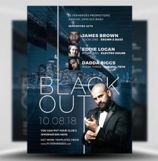Blackout Nightclub Flyer
