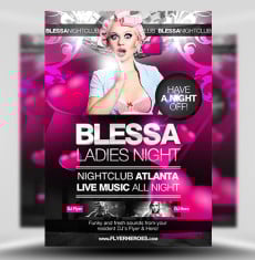 Blessa Ladies Night Flyer