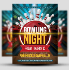 Bowling Night Flyer 1