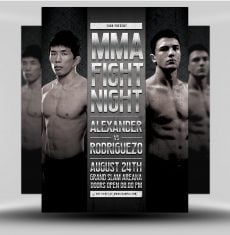 Stand Tall on Fight Night MMA Flyer