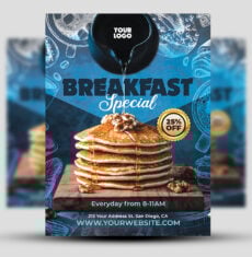 Breakfast Special Restaurant Flyer 1