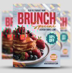 Brunch Special Restaurant Flyer 1
