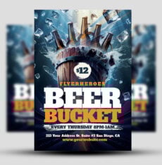 Bucket of Beer Bar Flyer 1