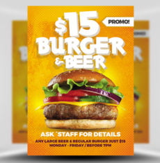 Burger and Beer Flyer