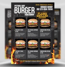 Burger Takeaway Flyer