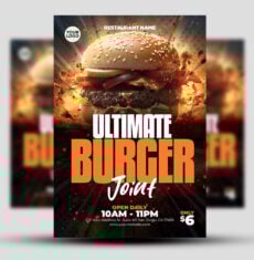 Burger Joint Restaurant Flyer 1