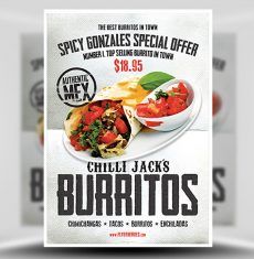 Chilli Jack’s Burrito Poster