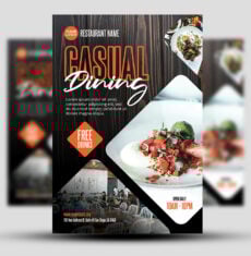 Casual Dining Restaurant Flyer 1