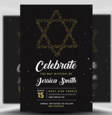 Bat Mitzvah Flyer