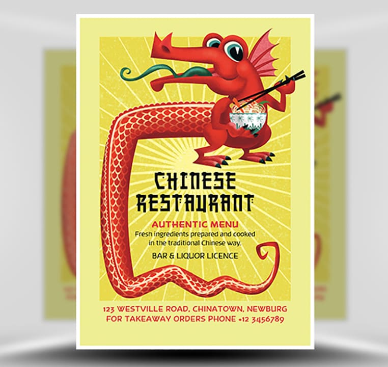 Chinese Food Flyer Template