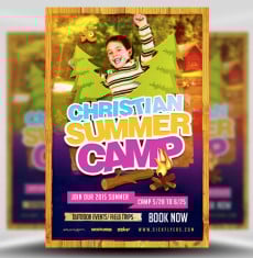 Christian Summer Camp Flyer