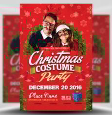 Christmas Costume Party Flyer